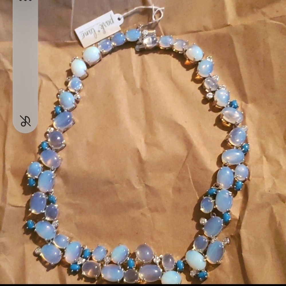 Park Lane Jewelry Blue Opal Necklace